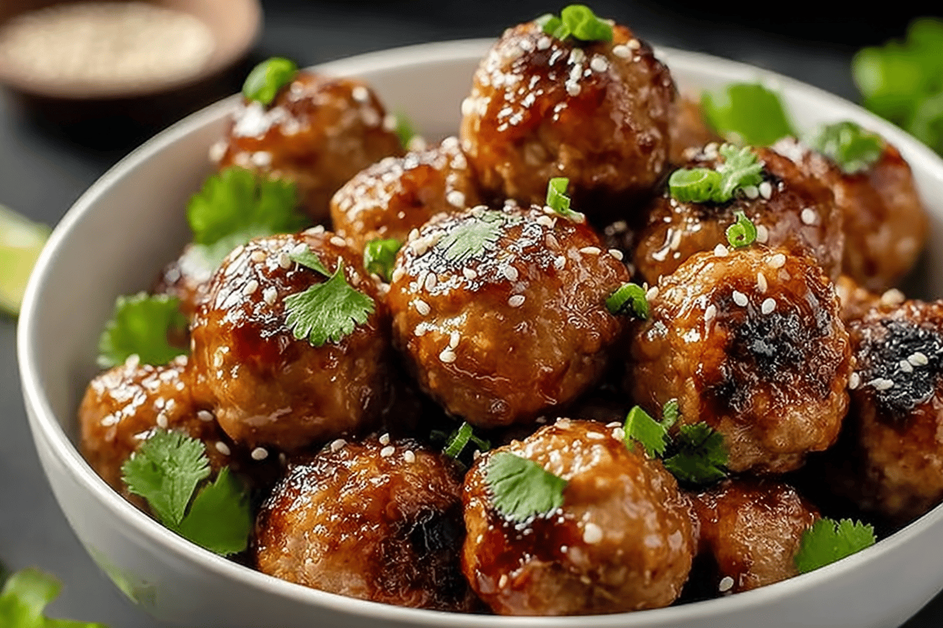 Honey Garlic Turkey Meatballs
