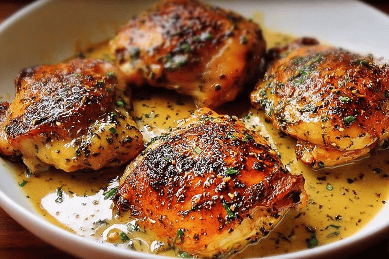 Spicy Honey Glazed Chicken Thighs