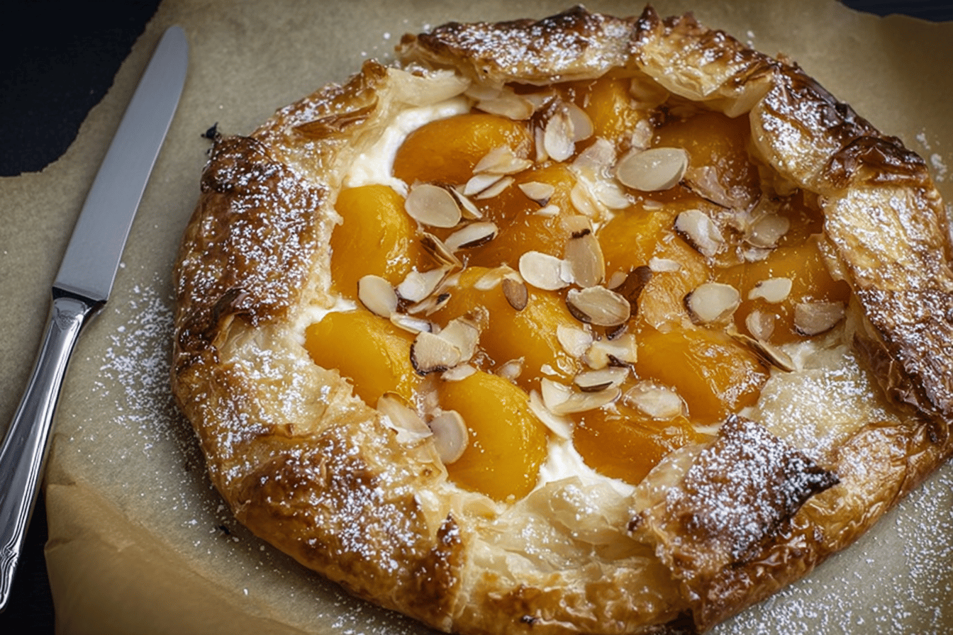 Apricot Cheesecake Galette
