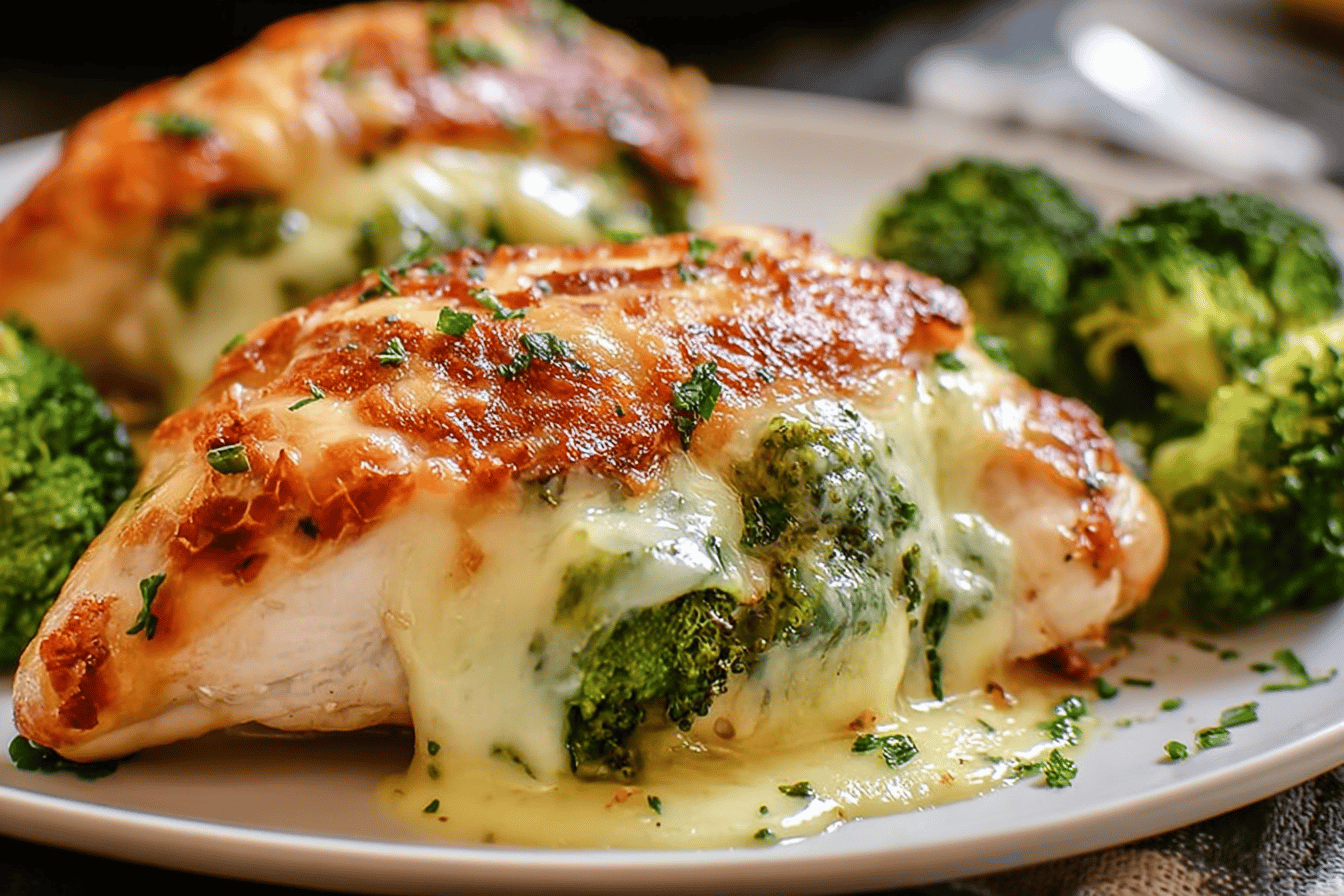 Broccoli Cheese Stuffed Chicken