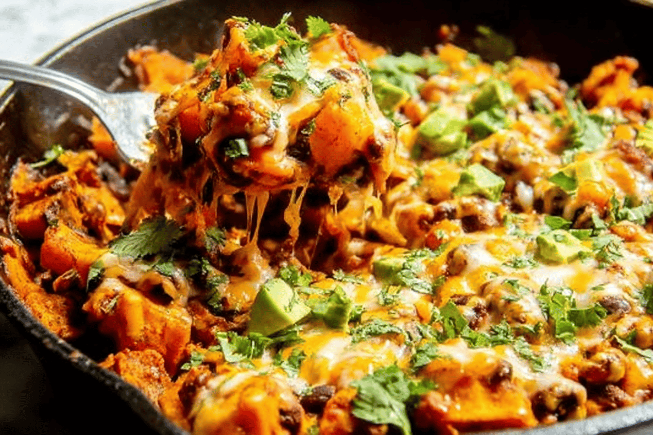Butternut Squash Enchilada Skillet