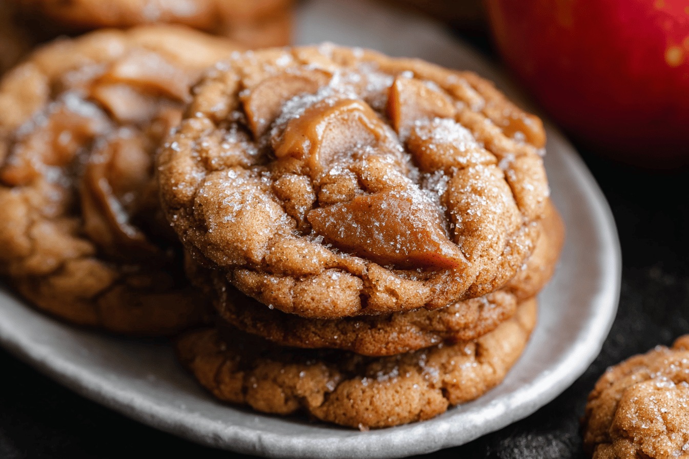 Caramel Apple Cider Cookies
