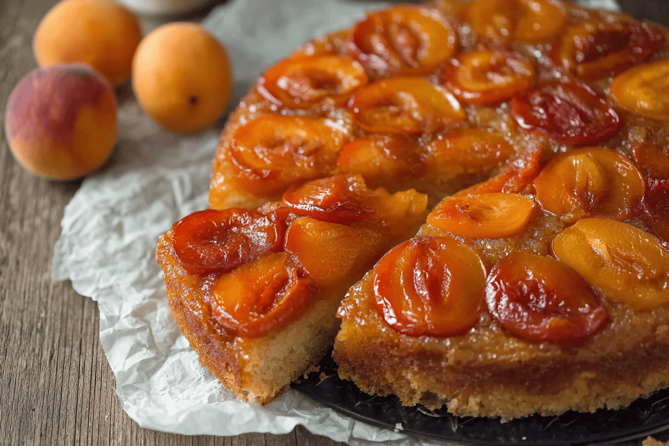Caramelized Apricot Upside-Down Cake