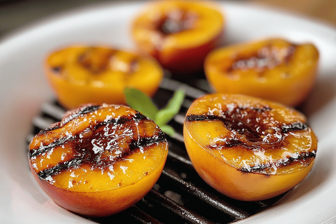 Caramelized Grilled Summer Peaches