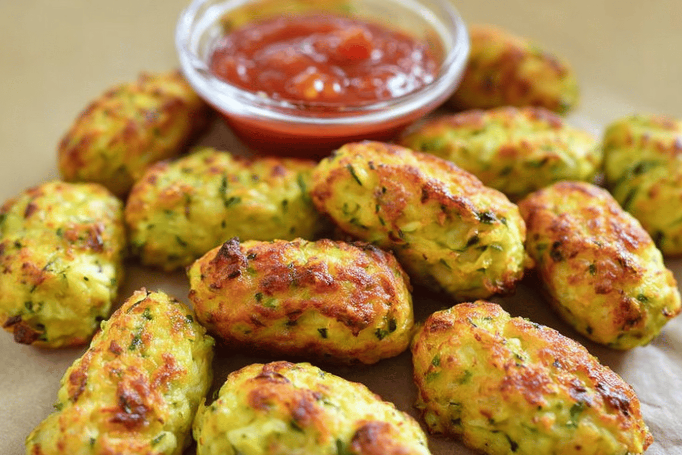 Cheesy Zucchini Tots