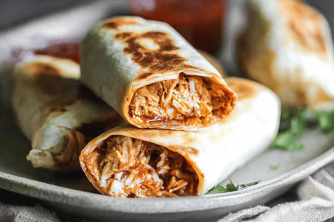 Crispy BBQ Chicken Wraps