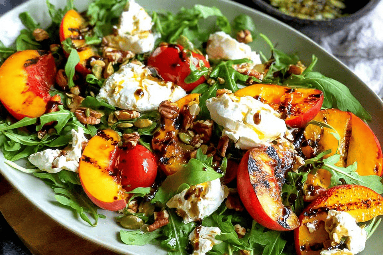 Easy Grilled Peach Salad