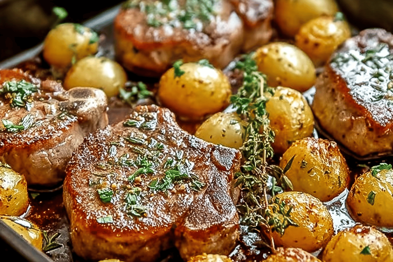 Easy Sheet Pan Pork Chops