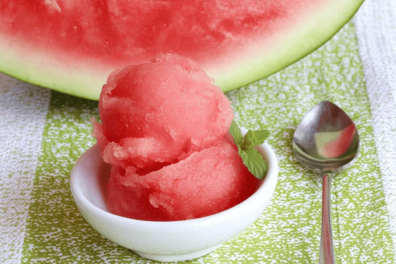 Easy Watermelon Sorbet Recipe