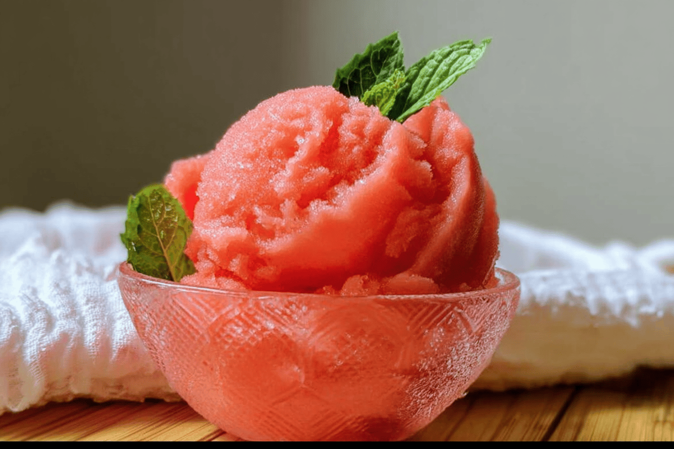 Easy Watermelon Sorbet