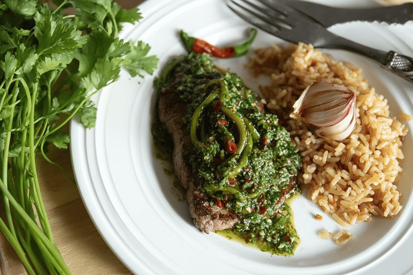 Garlic Scape Chimichurri