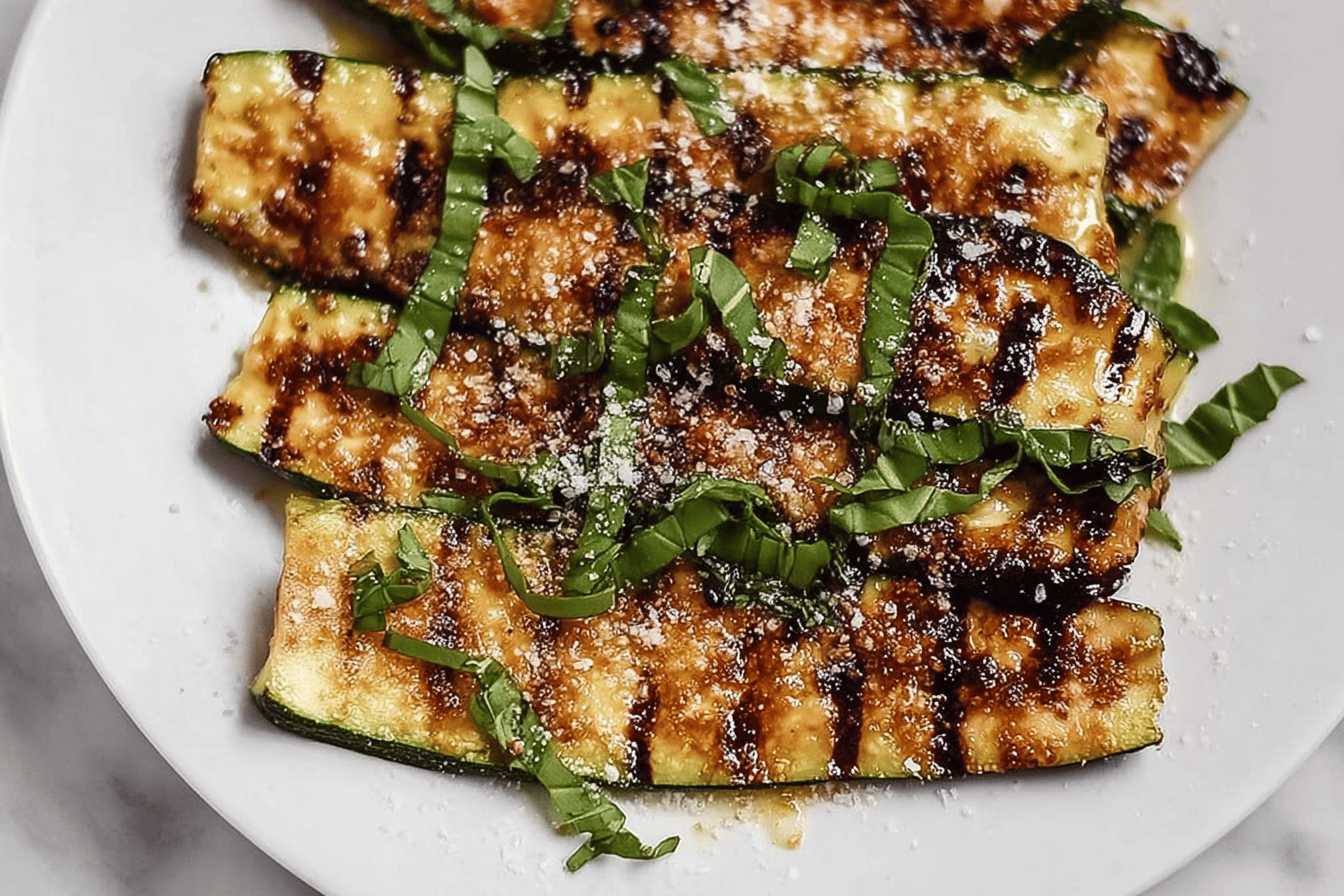 Grilled Zucchini Parmesan