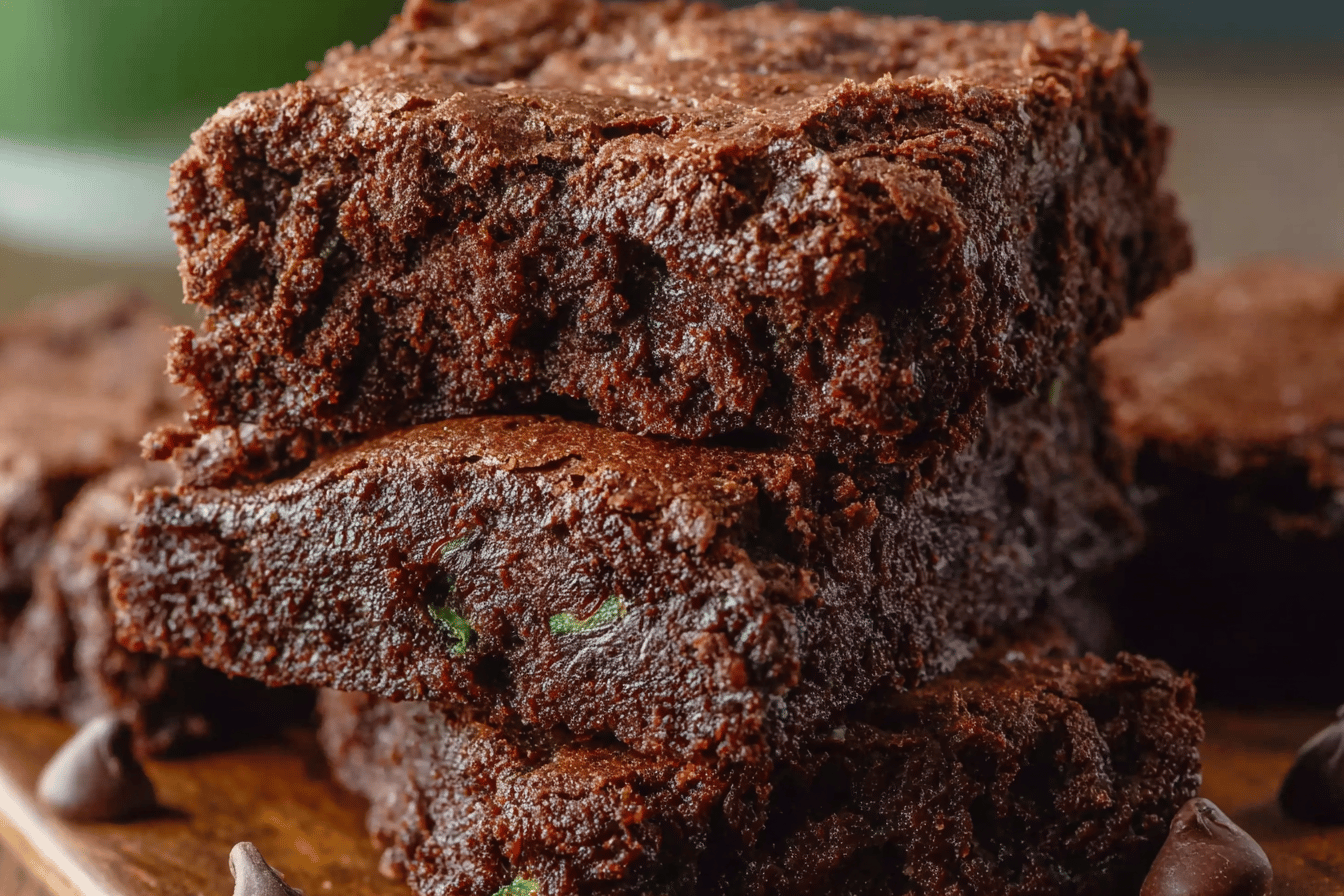 Moist Zucchini Brownies