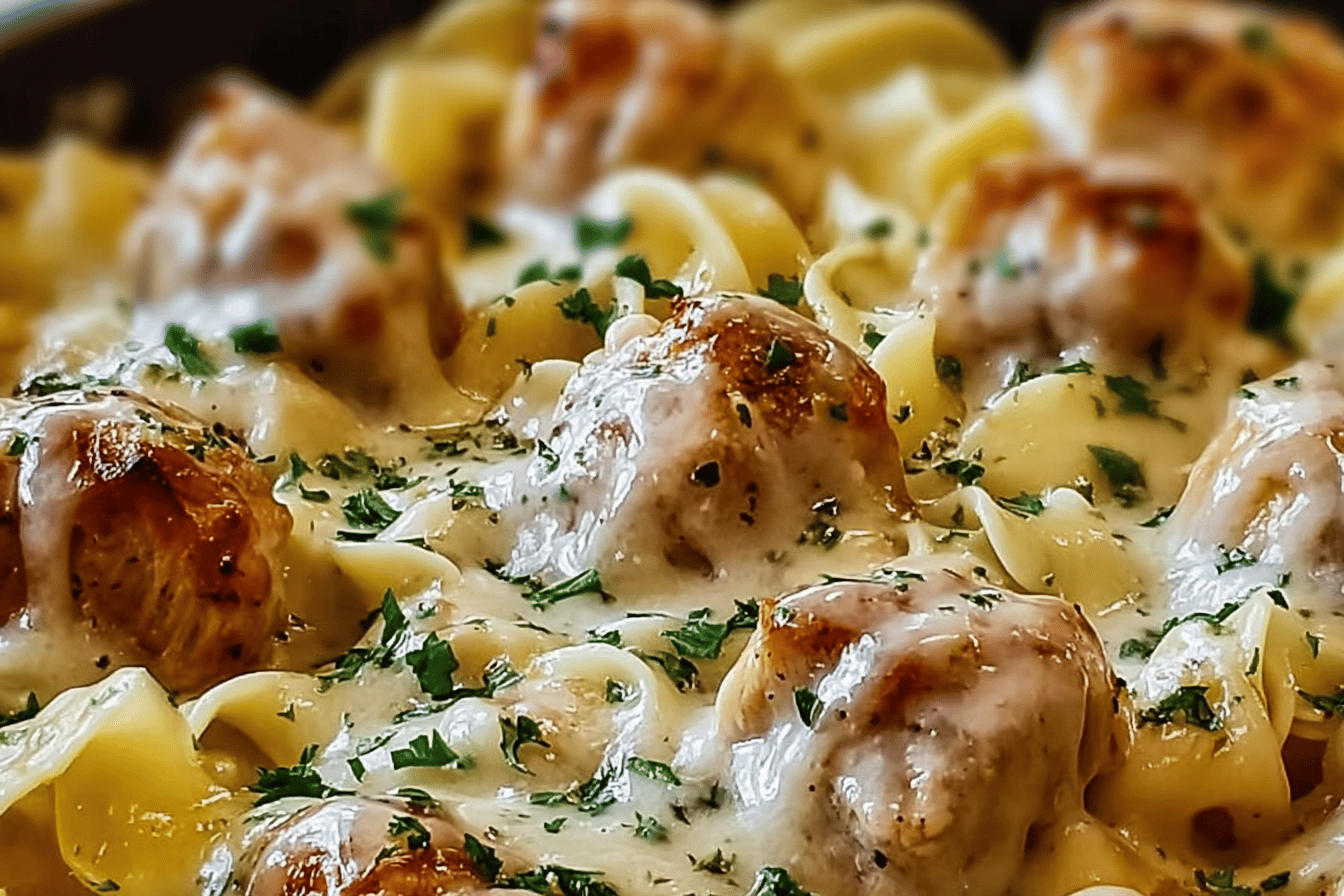 One-Pan Chicken with Buttered Noodles
