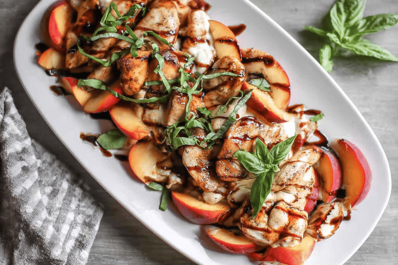 Peach Caprese Grilled Chicken