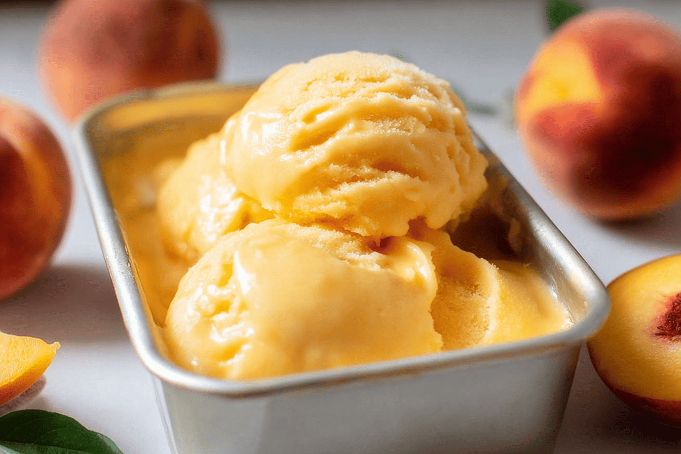 Peach Sorbet Recipe