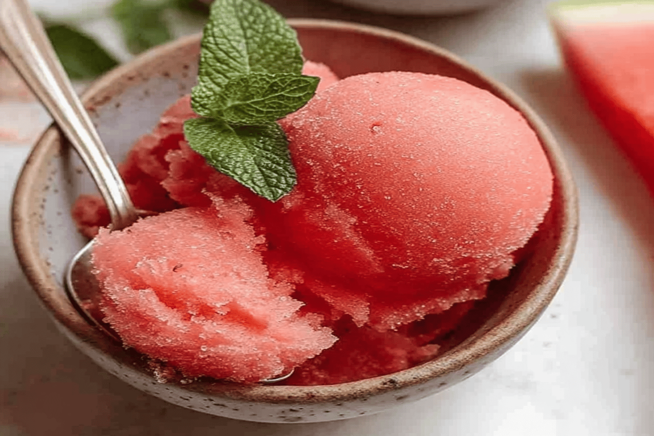 Refreshing Watermelon Sorbet