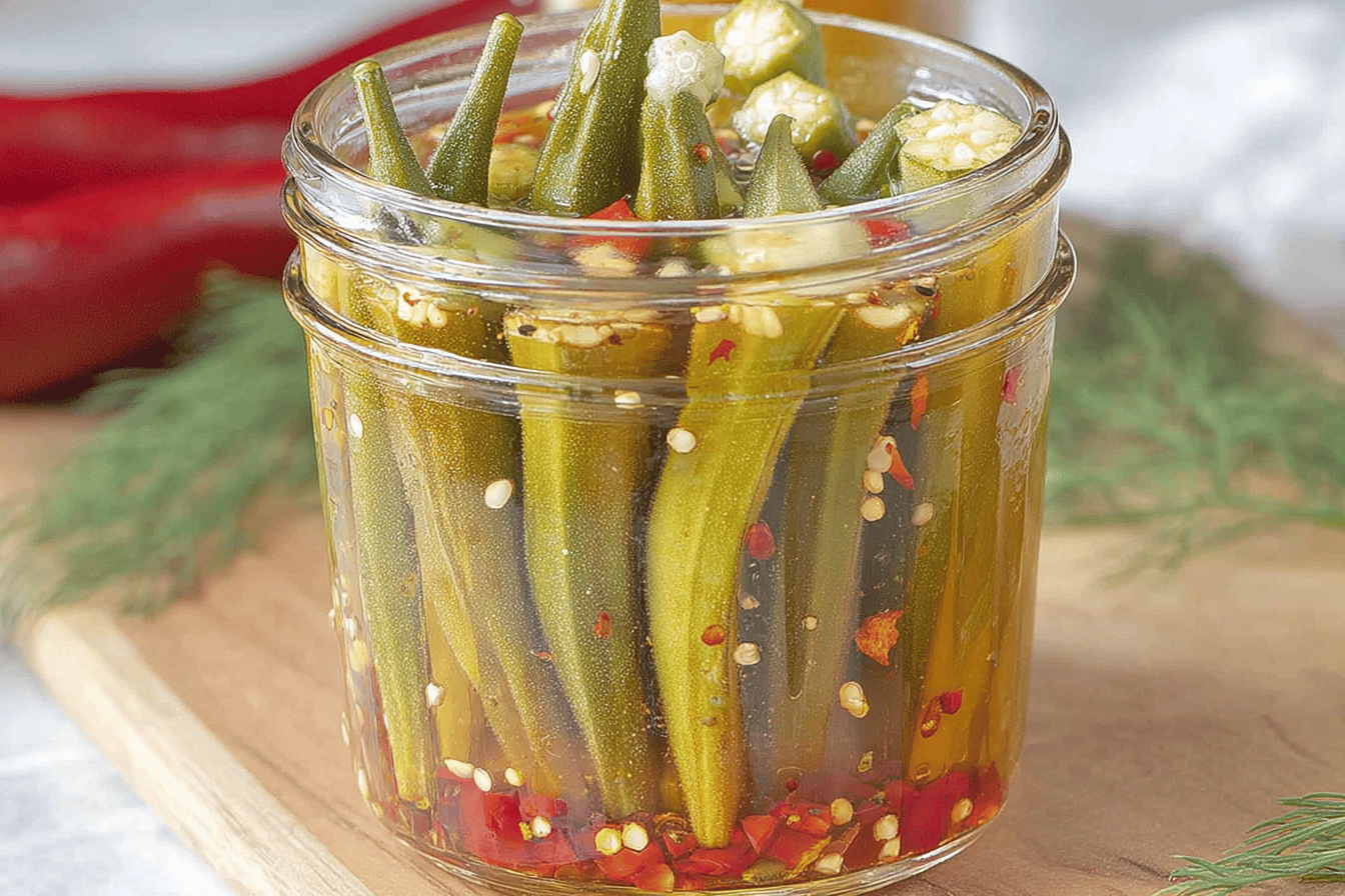 Refrigerator Pickled Okra