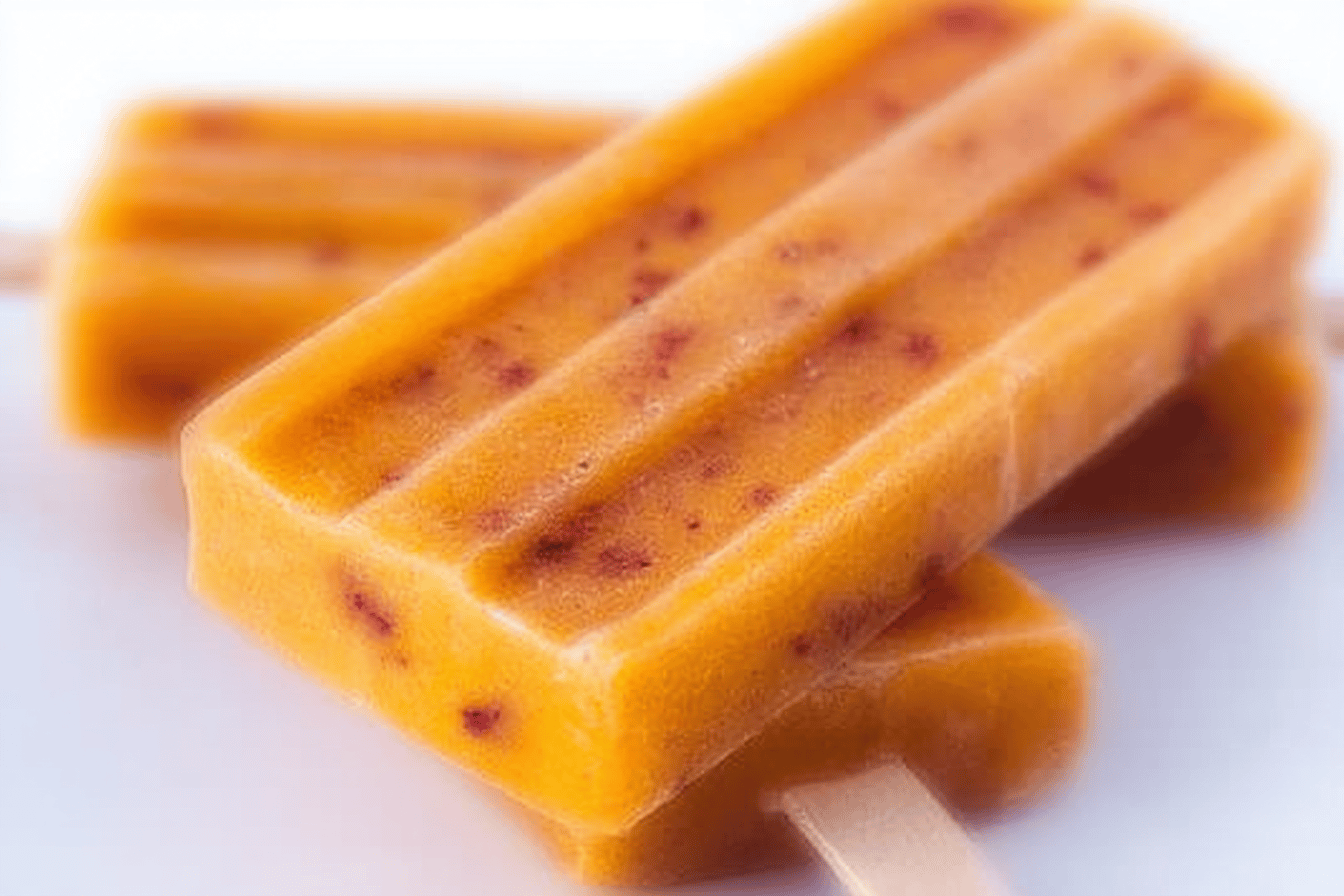 Ripe Peach Popsicles