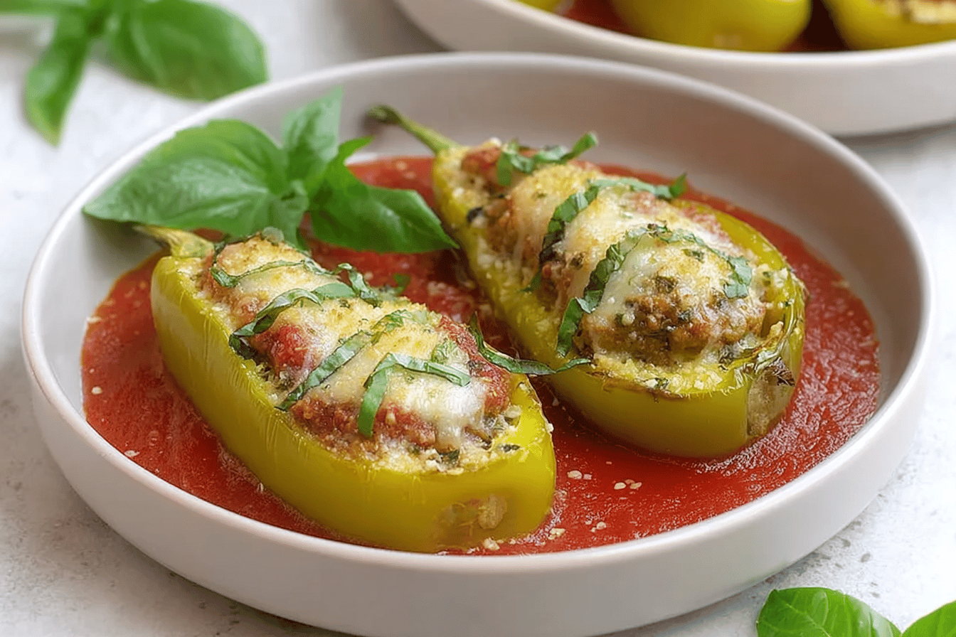 Savory Stuffed Banana Peppers