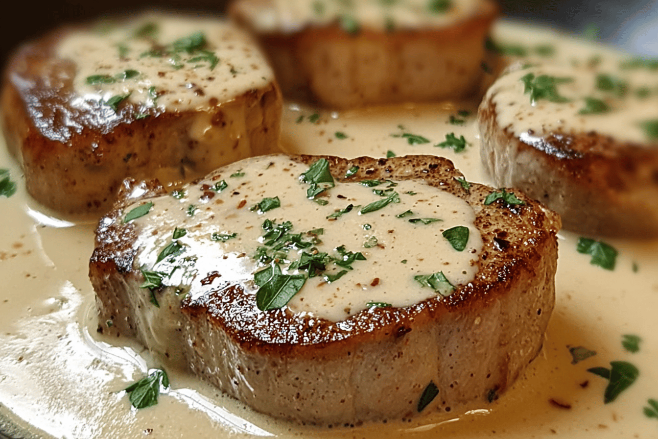Smothered Boneless Pork Chops