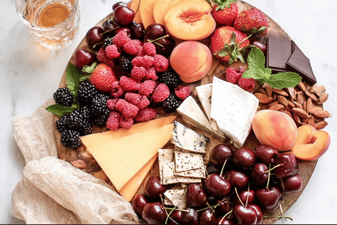 Summer Fruit and Cheese Board