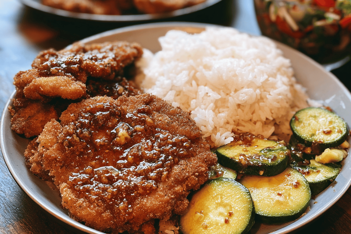 Taiwanese Pork Chops Bento