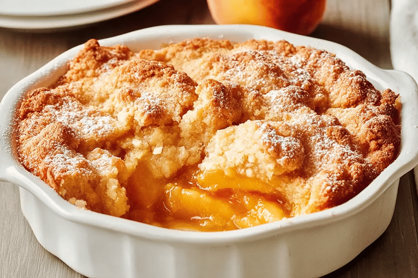 The Best Peach Cobbler