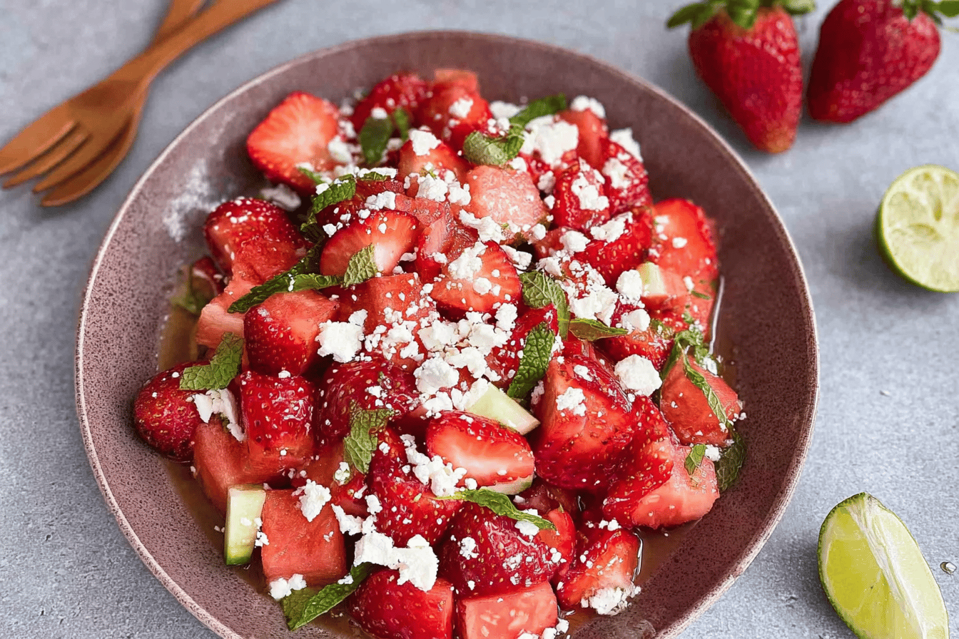Watermelon Strawberry Salad