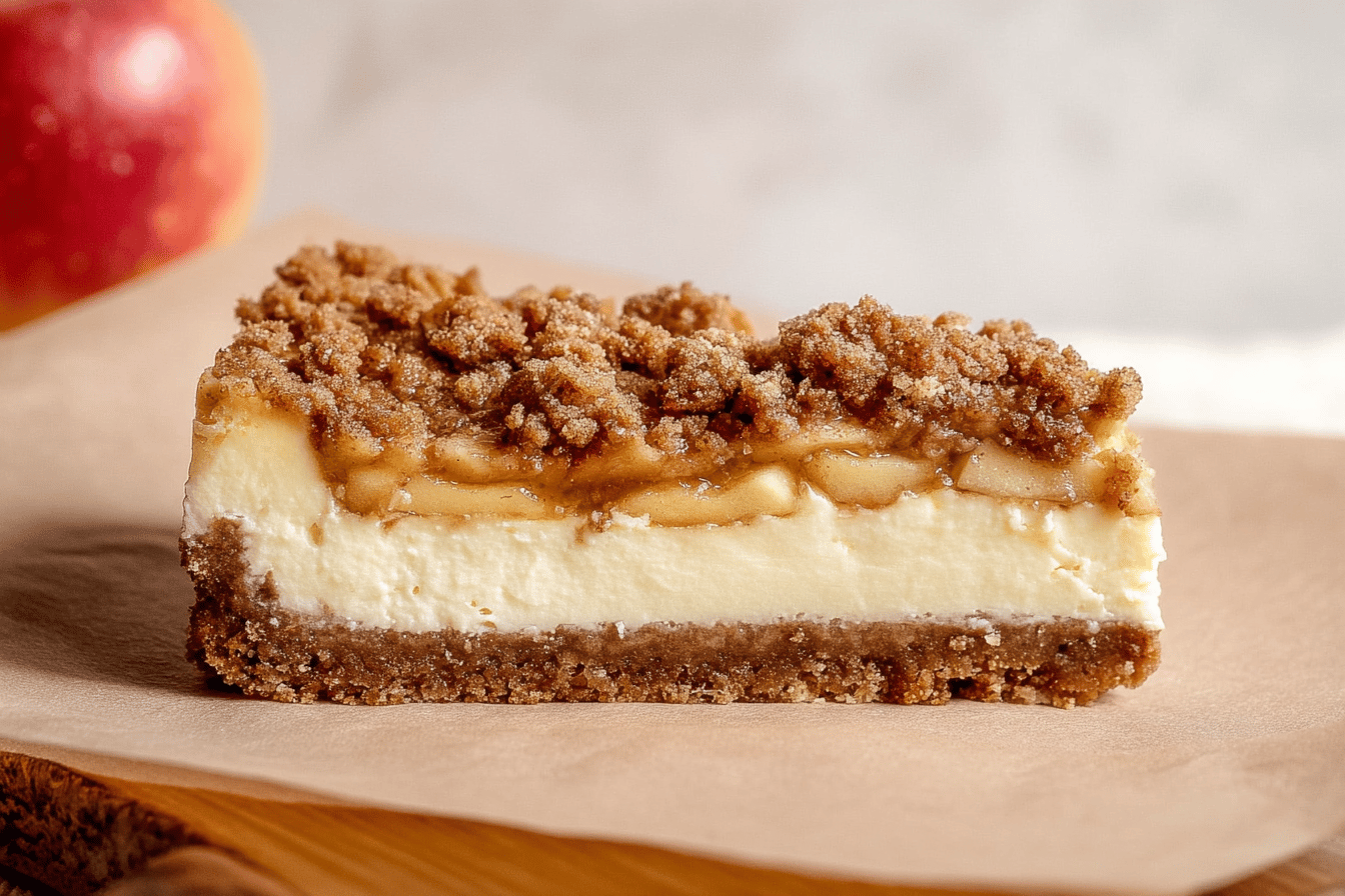 Apple Crumble Cheesecake
