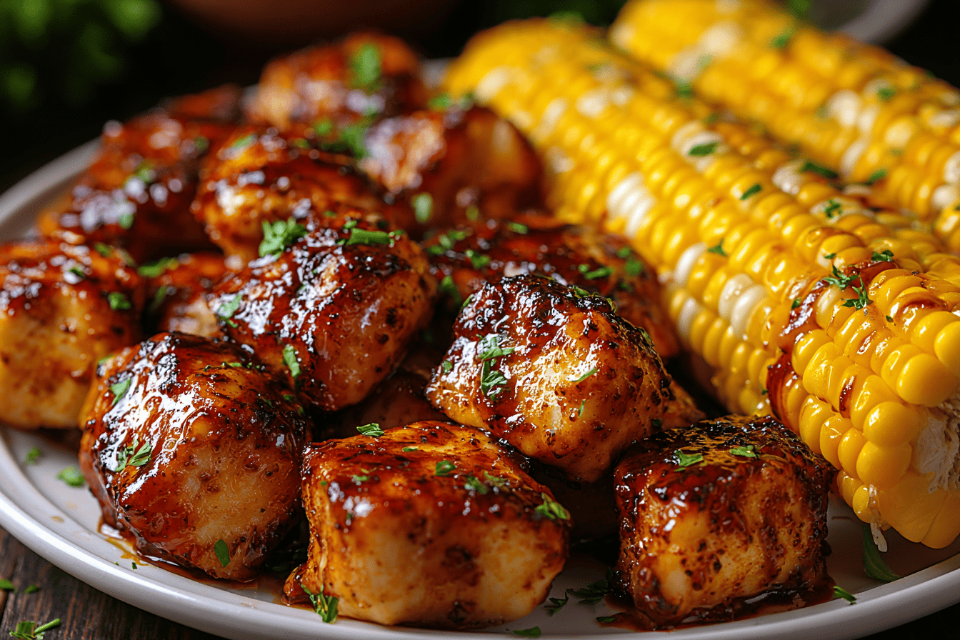 Blackstone BBQ Chicken and Corn