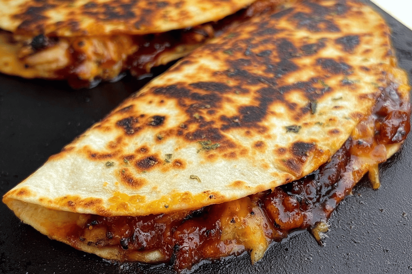 Blackstone Hot Honey BBQ Quesadillas