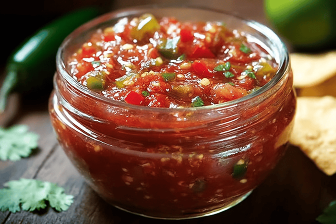 Canned Salsa with Fresh Tomatoes