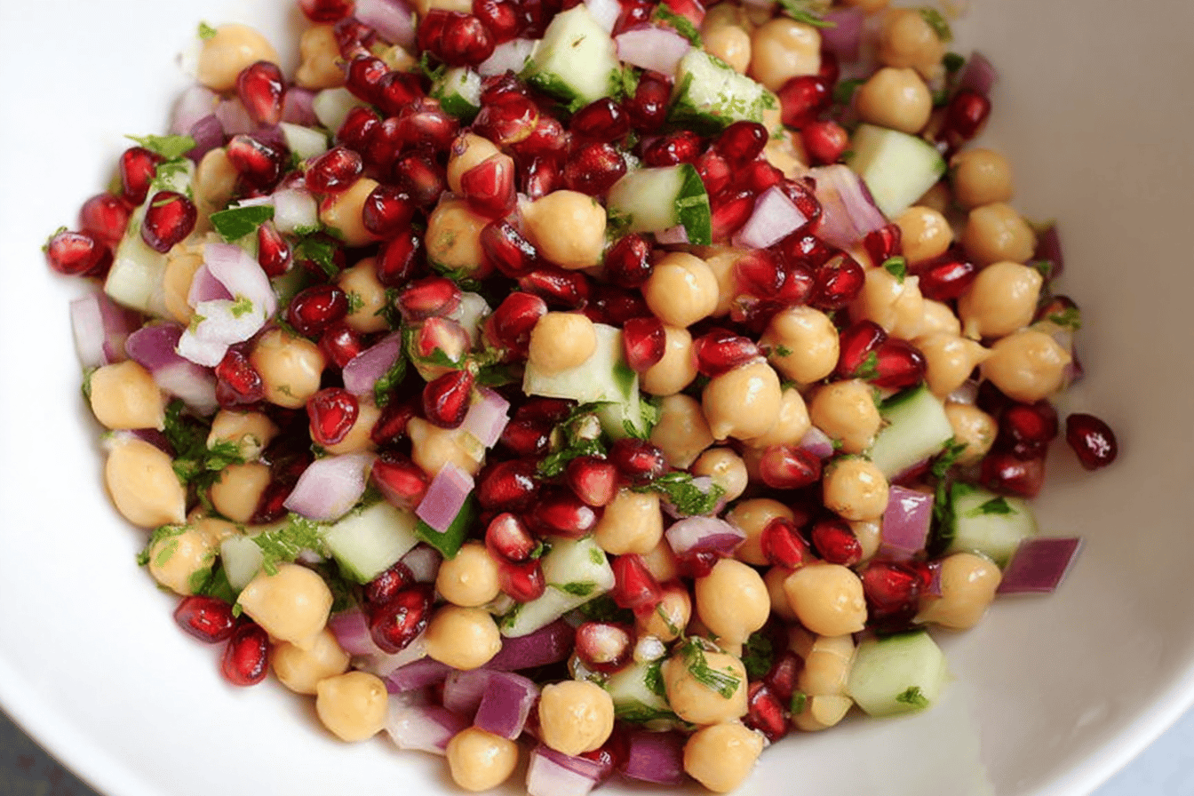 Chickpea Pomegranate Salad