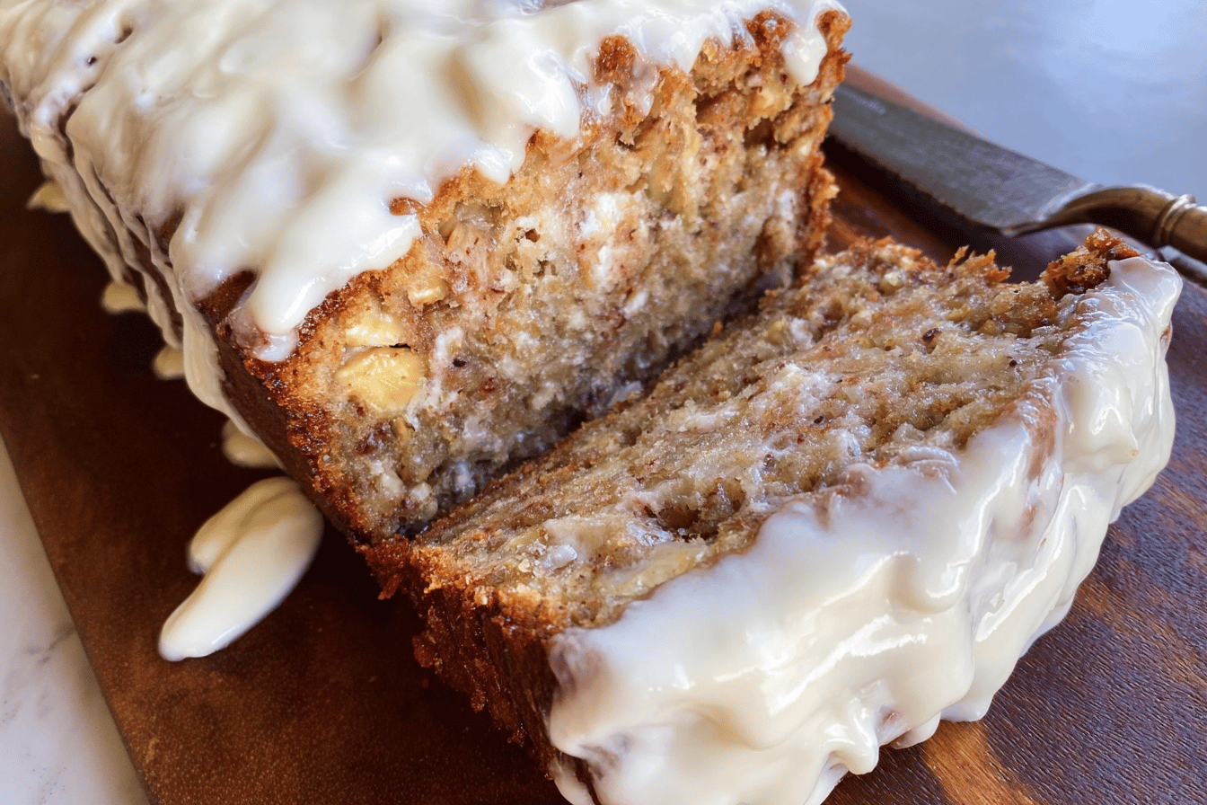 Cinnamon Roll Banana Bread