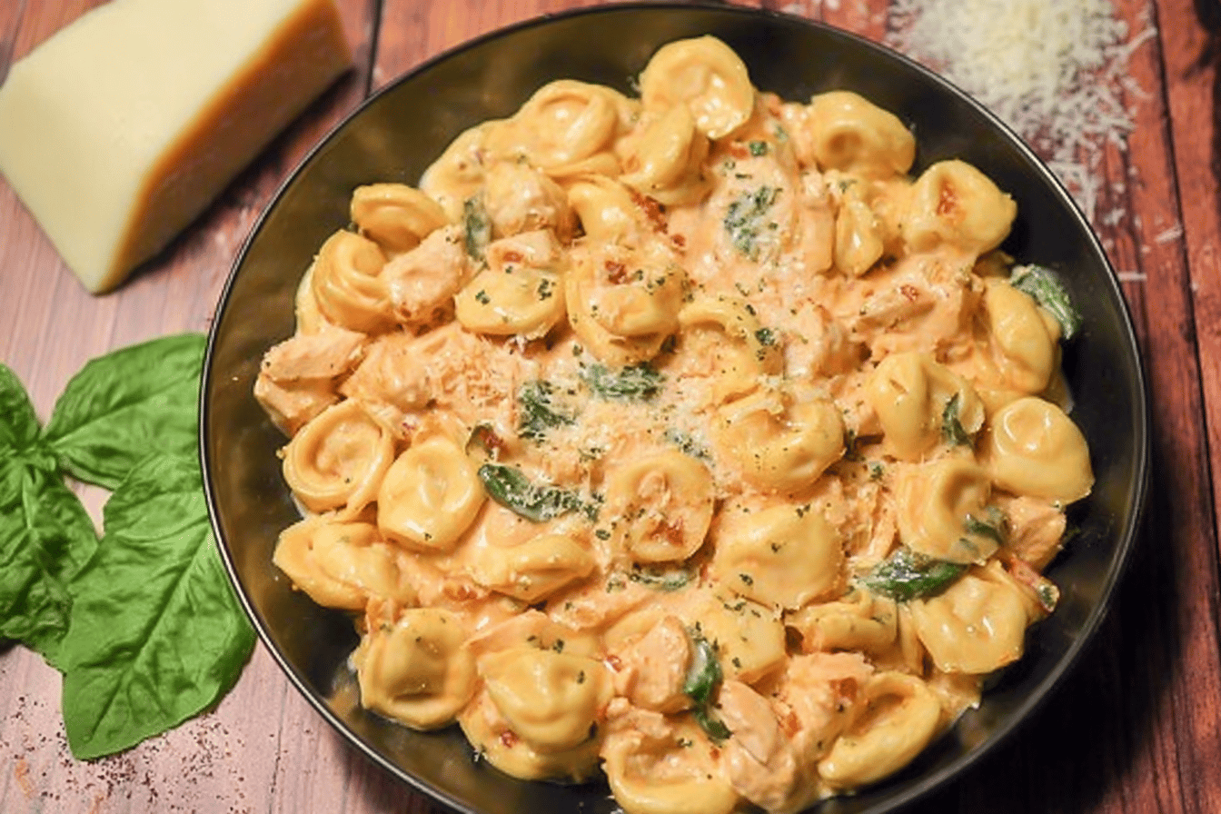 Crockpot Chicken Tortellini