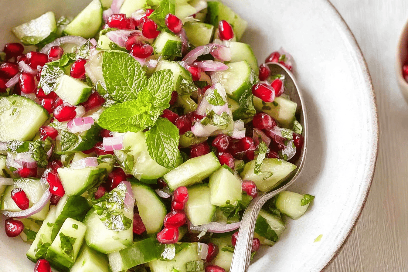 Cucumber Pomegranate Salad