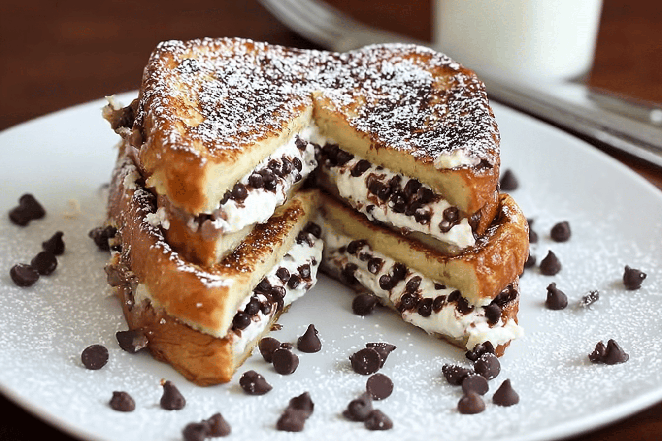 Decadent Cannoli Stuffed French Toast