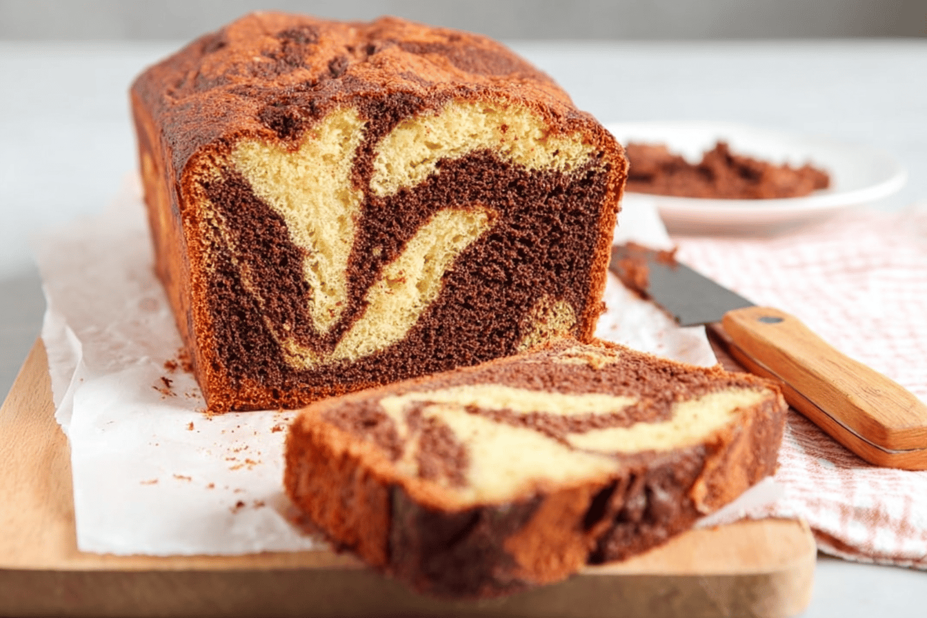 Easy Marble Loaf Cake