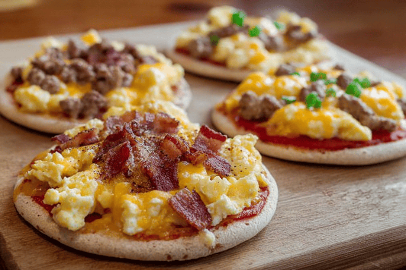 English Muffin Breakfast Pizza