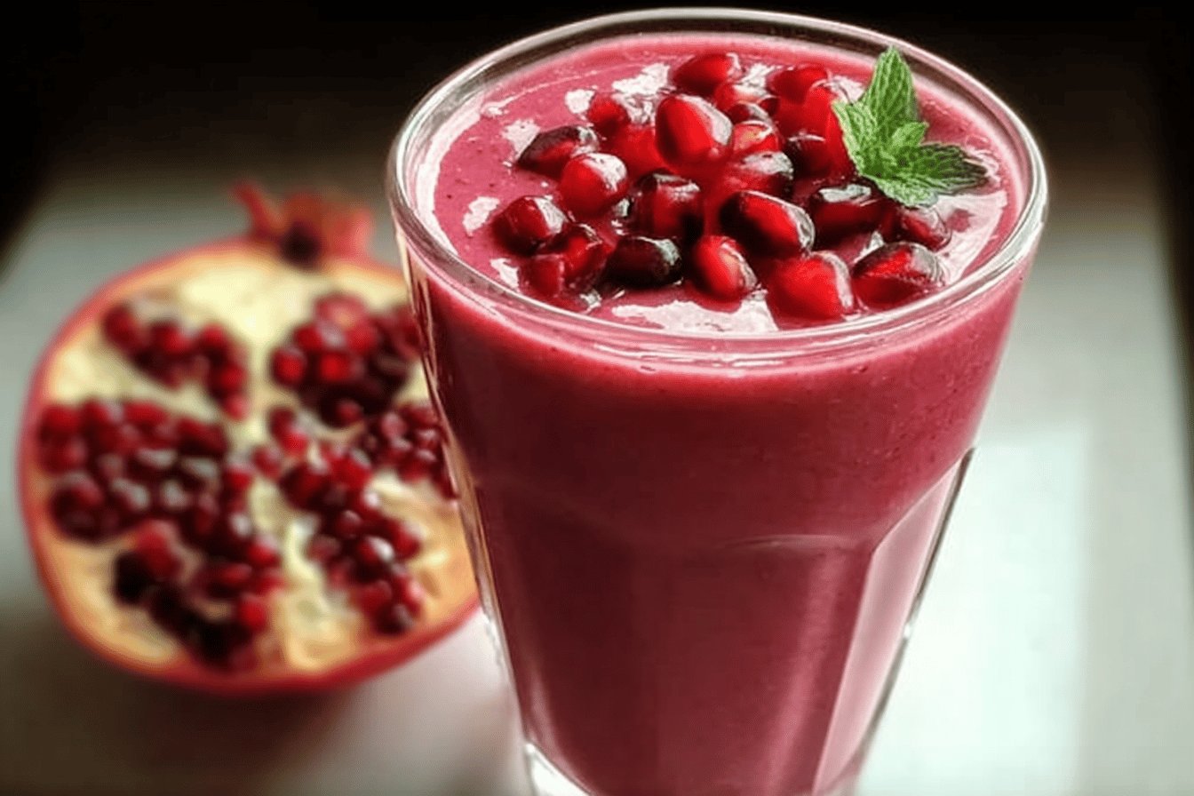 Five Minute Superfruit Pomegranate Smoothie