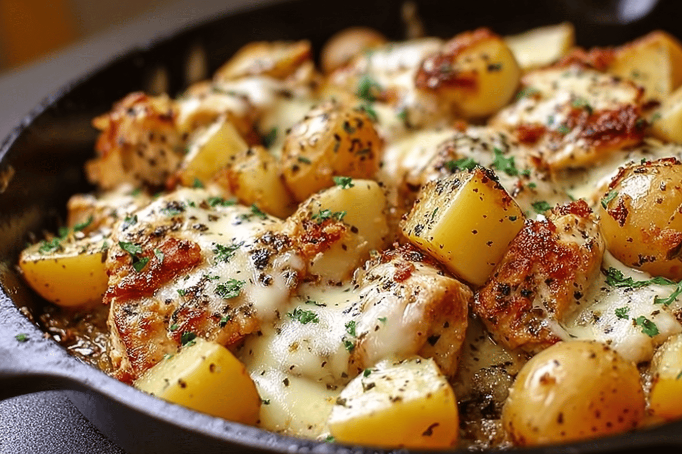 Garlic Parmesan Chicken Skillet