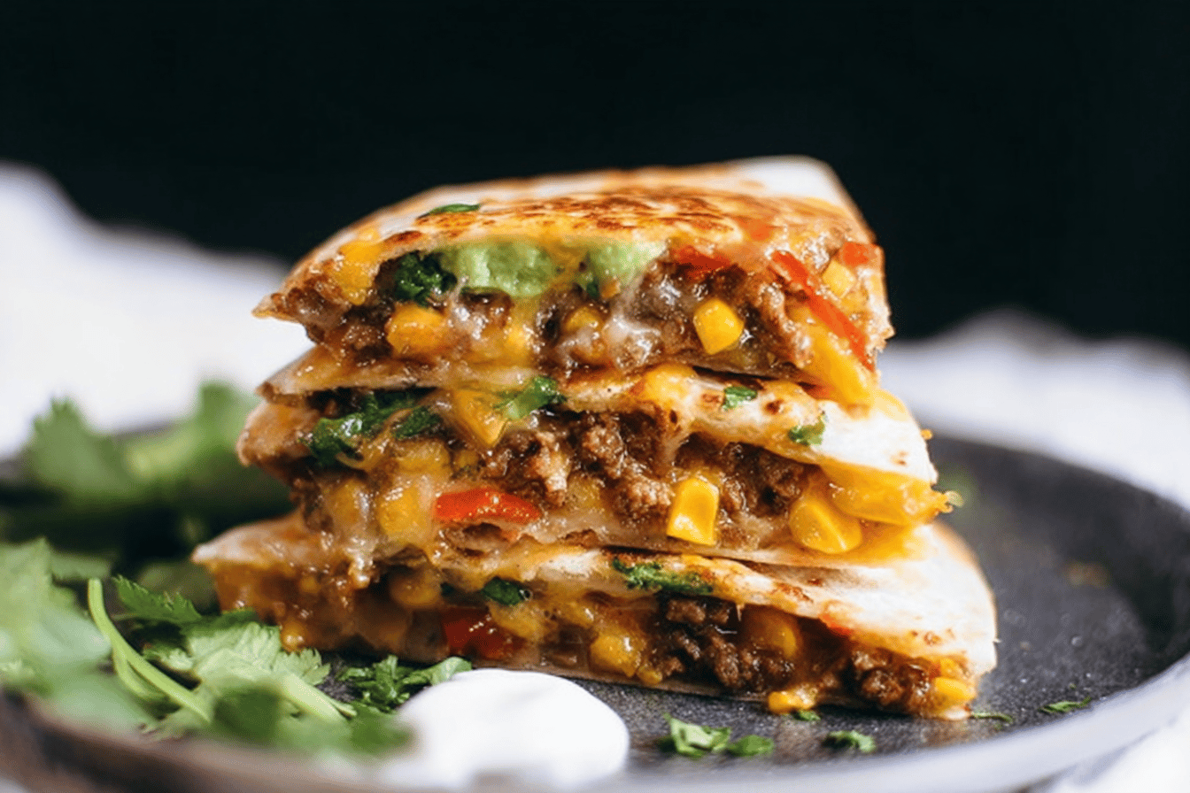 Ground Beef Quesadillas