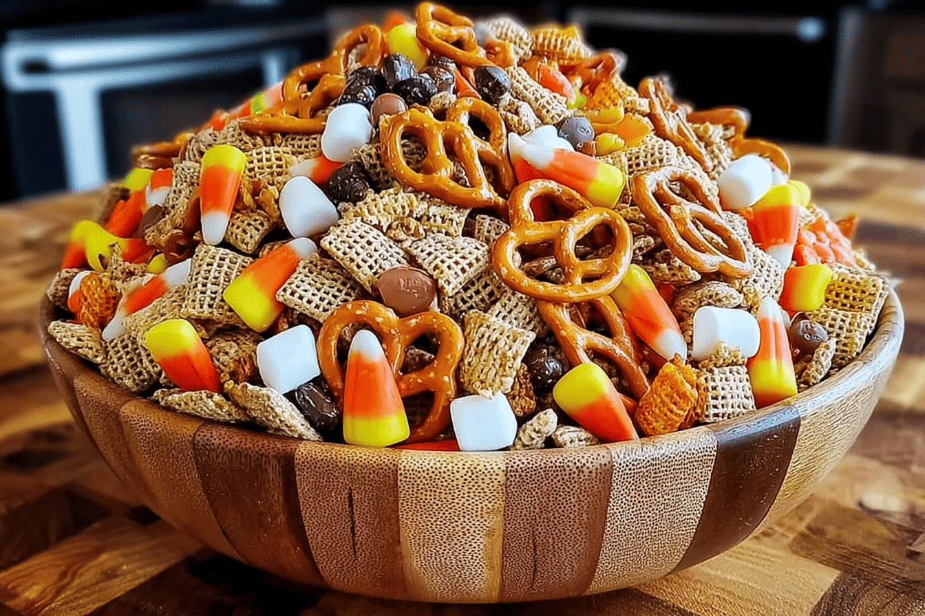 Halloween Chex Mix Snack