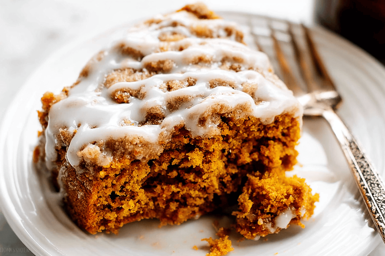 Iced Pumpkin Coffee Cake
