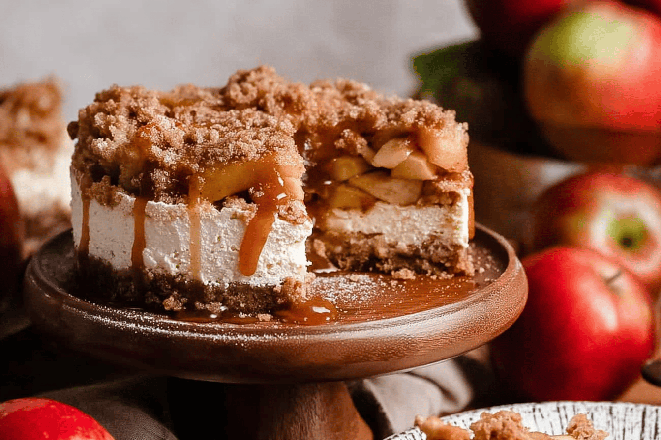 Mini No Bake Apple Cheesecakes