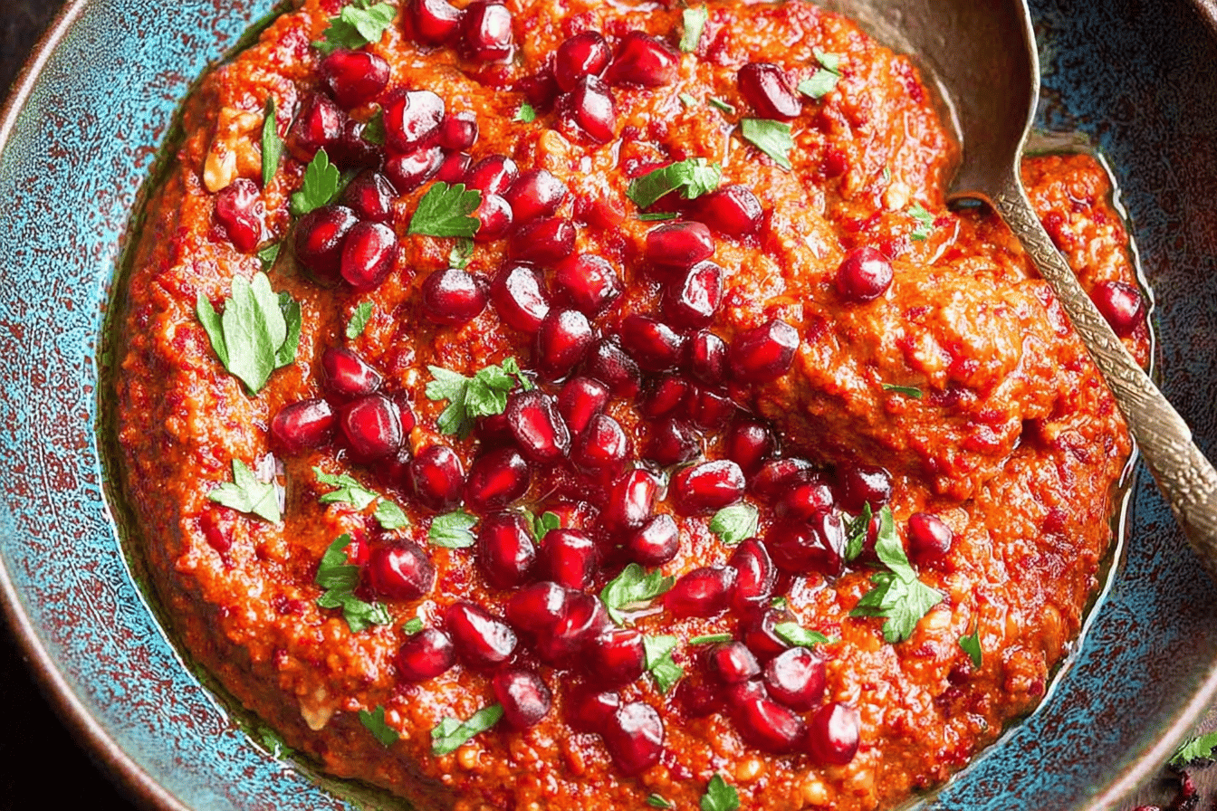 Muhammara with Fresh Pomegranate
