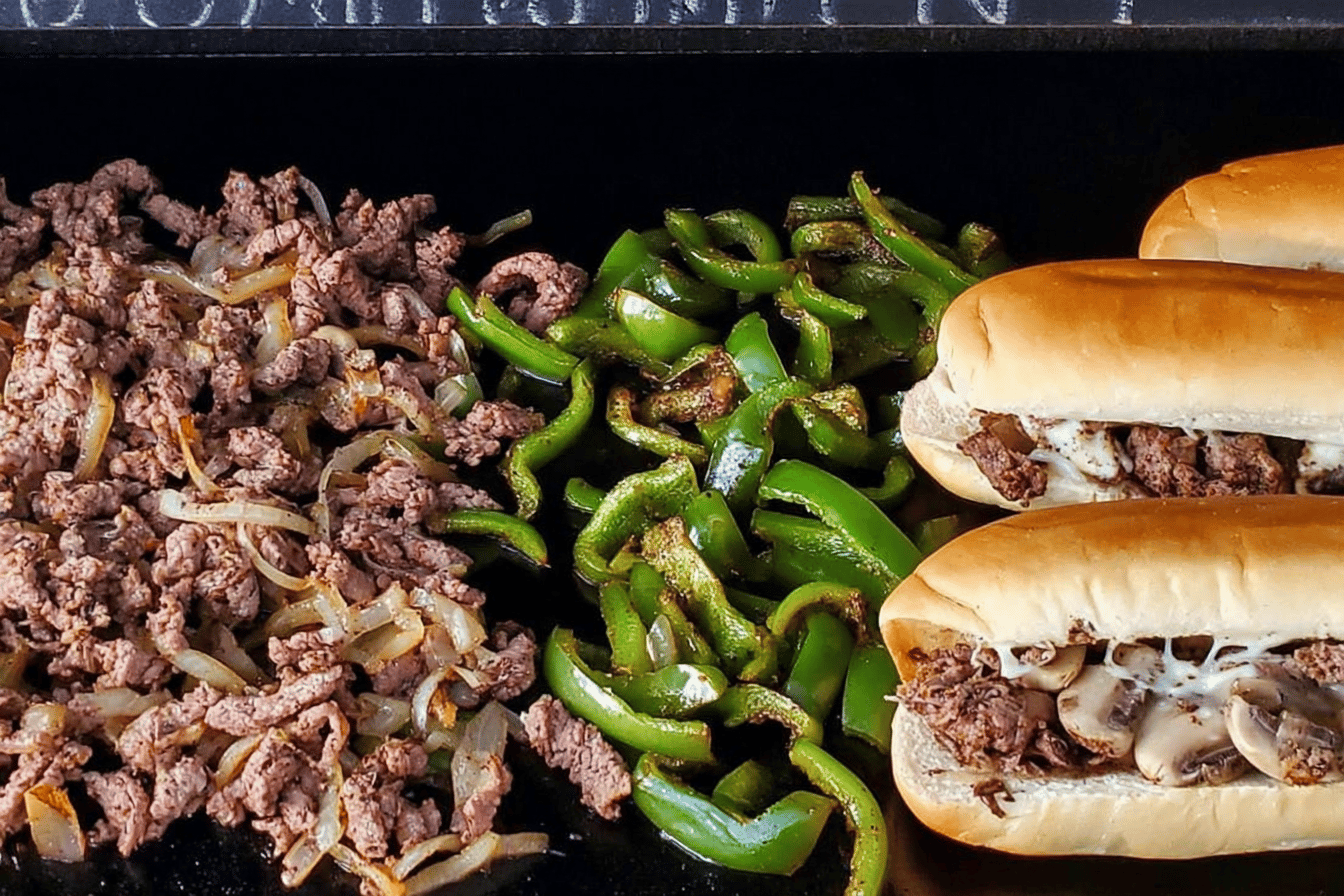 Philly Cheesesteak on Blackstone