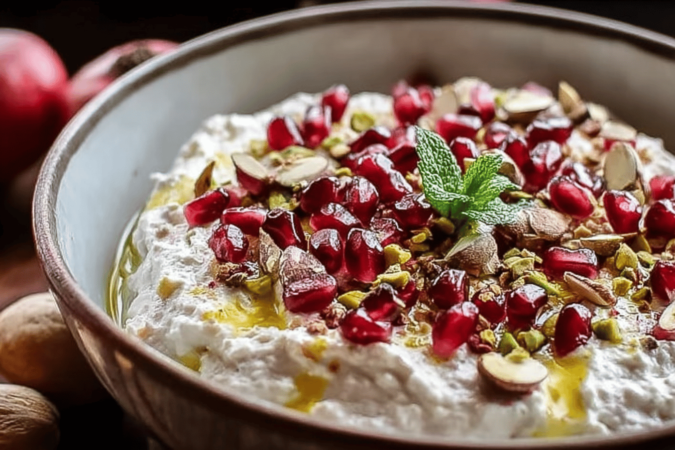 Pomegranate Pistachio Whipped Feta