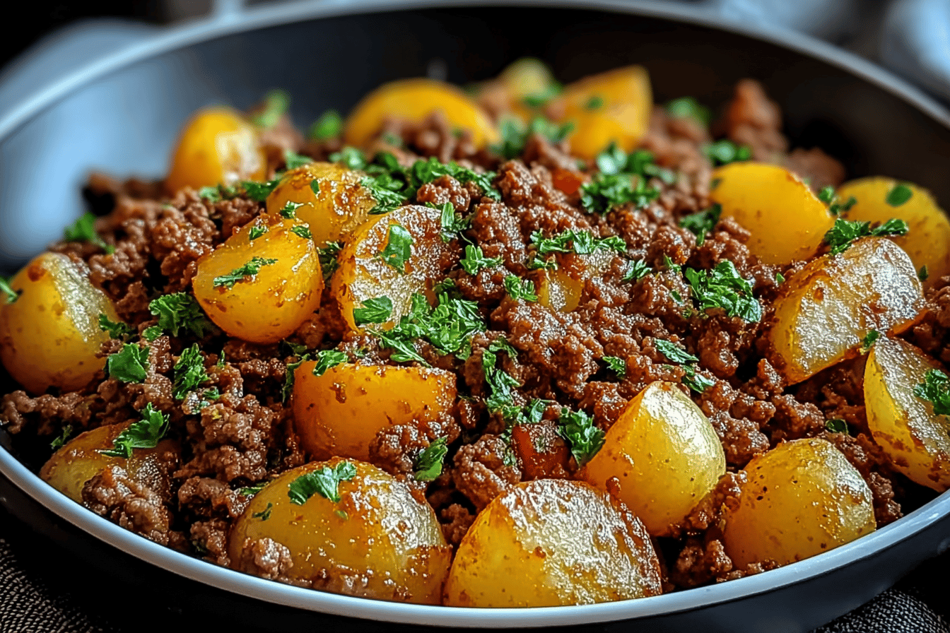 Savory Ground Beef and Potatoes